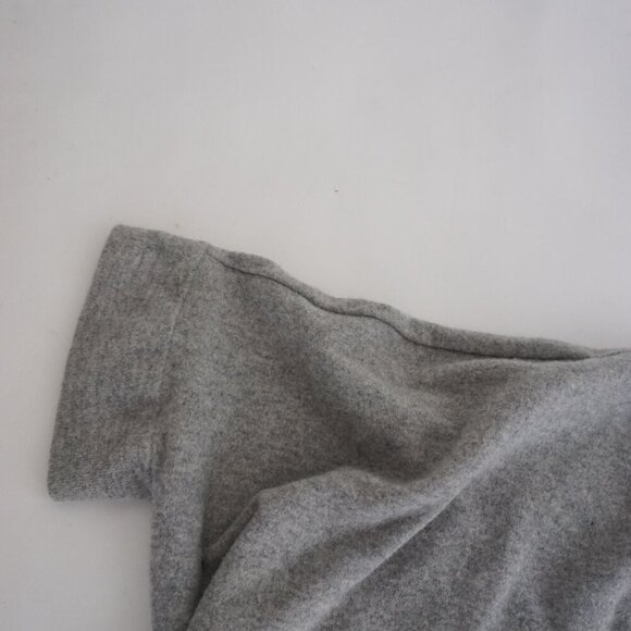 COS Grey 100% Wool Embroidered Floral Open Face Cardigan Cape XS - Picture 10 of 14